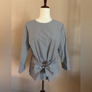 Antonio Melani, Size Medium, charcoal and white stripe